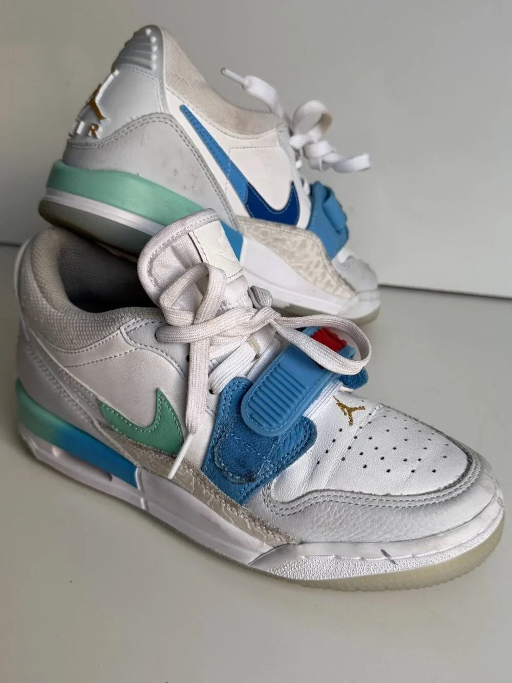 Nike Air Jordan Legacy 312 Low Boys White Emerald Rise 4.5Y